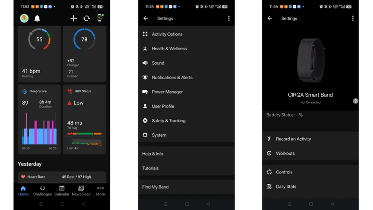 Garmin Cirqa Review: Screenless Tracking, No Subscription 8 Garmin Connect is really the Cirqa’s screen